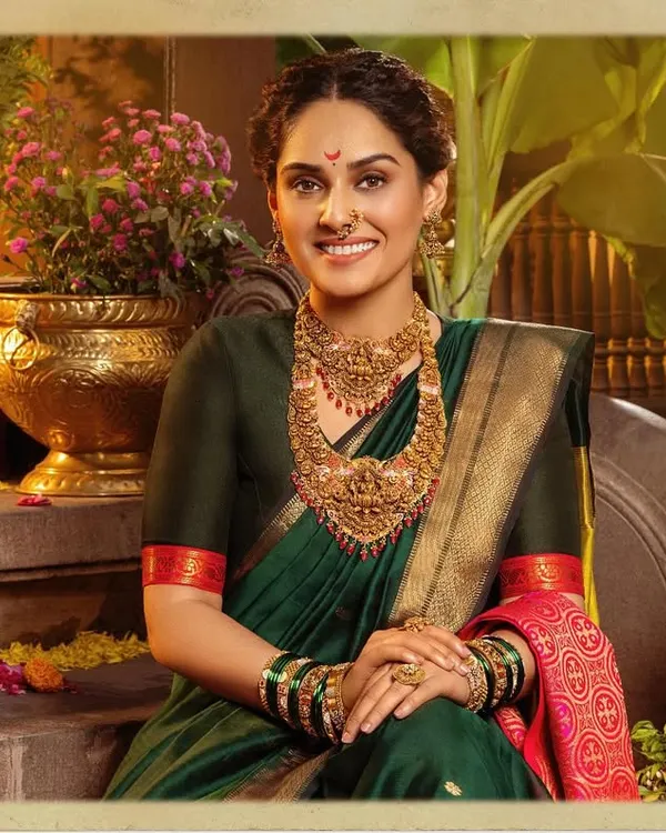 A stunning shot of actress Pallavi Patil for a Ranka Jewellers campaign. I styled her in a traditional Maharashtrian look to highlight the heritage and beauty of the gold jewellery.