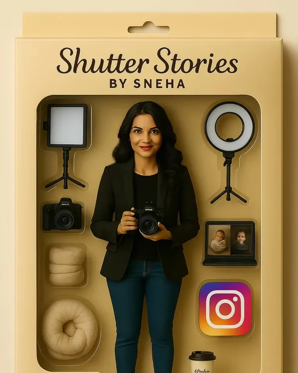 Hey Insta fam, it's me! This fun action figure shows a little bit of my world: camera, lights, and a passion for capturing your family's most precious moments.