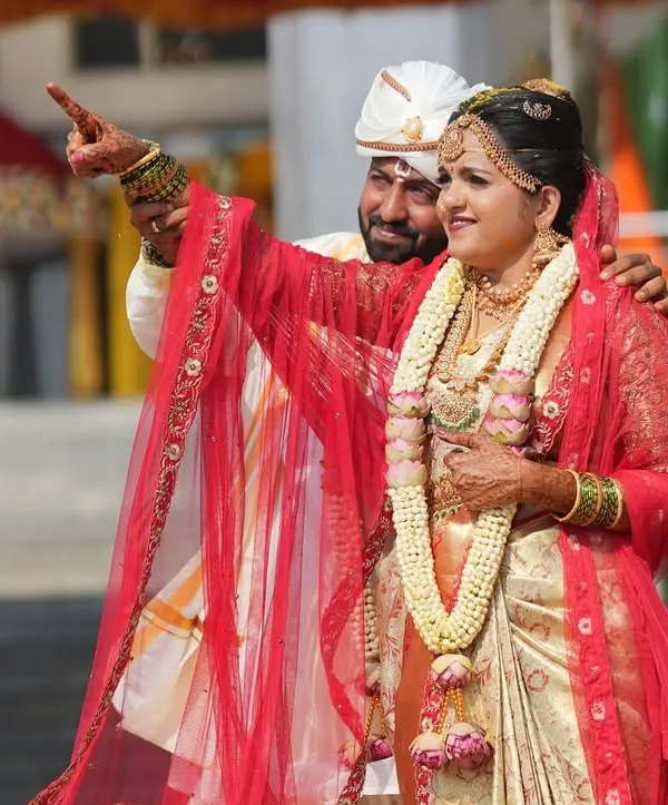 A beautiful candid moment from a traditional wedding. I provided makeup for both the bride and groom, ensuring they both looked their best for this unforgettable day.