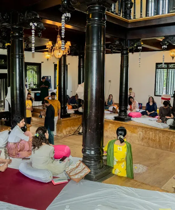 This is the feeling of Kavi Mane Utsav, our homely poetry festival. We gather not as strangers, but as a family of words, sharing stories on mats in a beautiful heritage home, creating a space where every voice belongs.