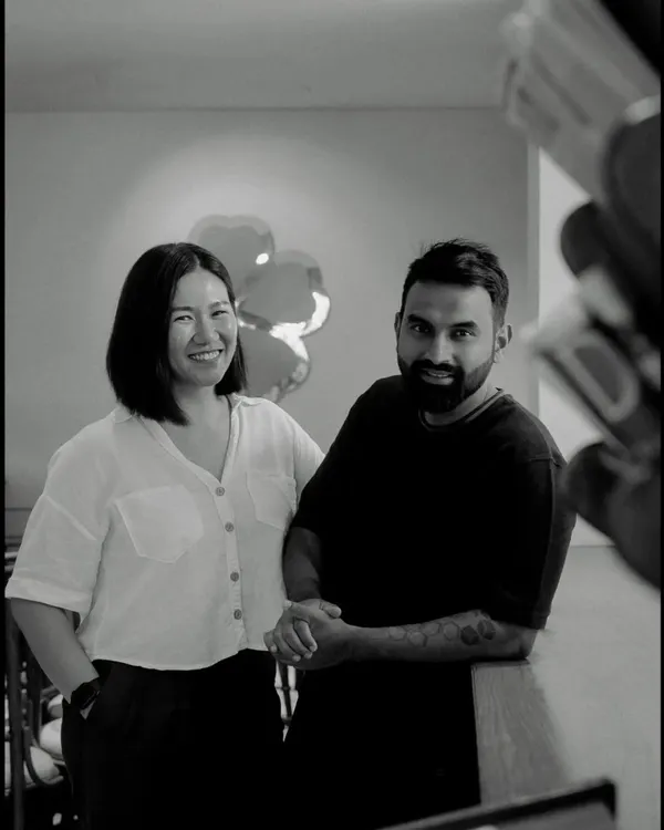 This is me and my husband, Vinesh. We've built our dream together, from the academy to our cafe, Kopitiam Lah. Our partnership is at the heart of everything we do.