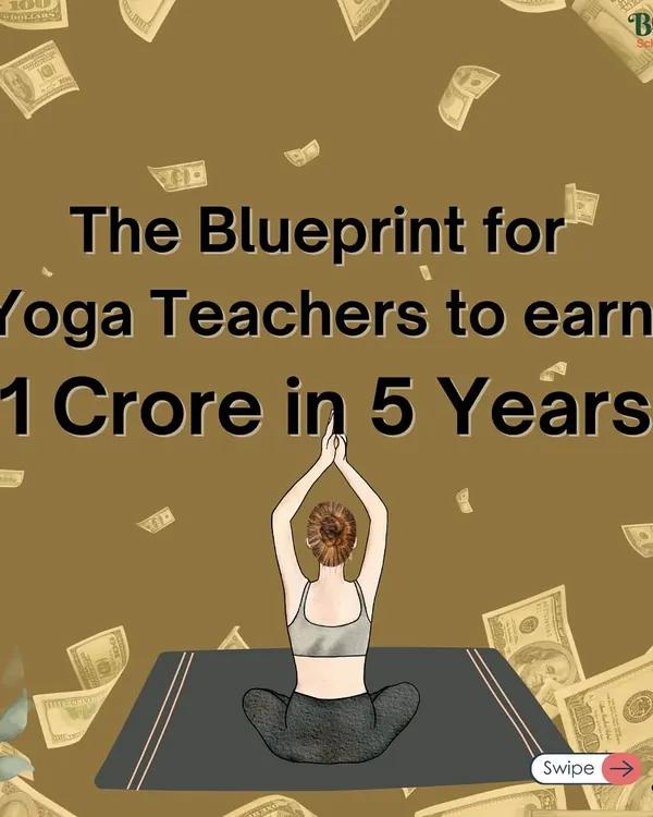 Is it possible for a yoga teacher to earn 1 Crore in 5 years? We believe it is, and we have created a blueprint to show you how. This is about turning your passion into a sustainable and successful profession.