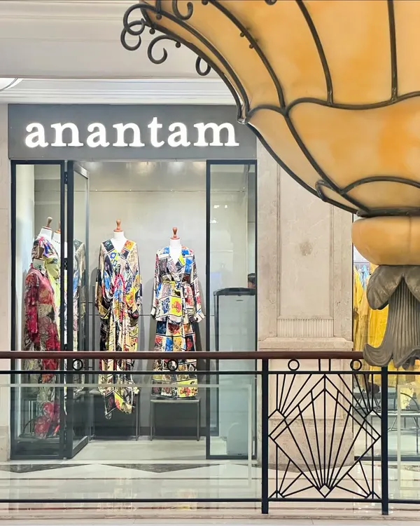 A glimpse of the Anantam storefront at DLF Promenade, Vasant Kunj. I invite you to step in and discover a world of curated designer fashion.