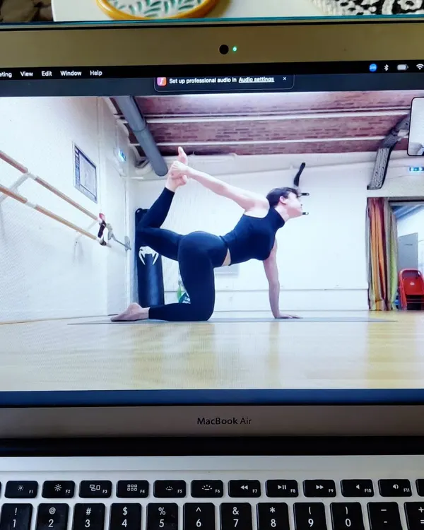 This is what a one-on-one online session looks like. It's a joy to guide students from all over the world and watch their practice deepen from the comfort of their own space. Online classes help you learn to trust your own body and instincts, which is the real heart of yoga.