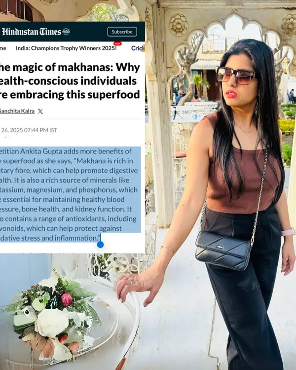 I was excited to share my insights on the magic of makhana (fox nuts) in the Hindustan Times. This Indian superfood is a powerhouse of protein, fiber, and antioxidants, making it a perfect snack for weight loss and PCOS-friendly diets.