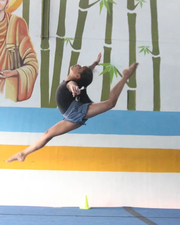 This is the moment it all clicks. The hard work, the practice, the dedication, all coming together in a single, perfect leap. We train our gymnasts to fly.