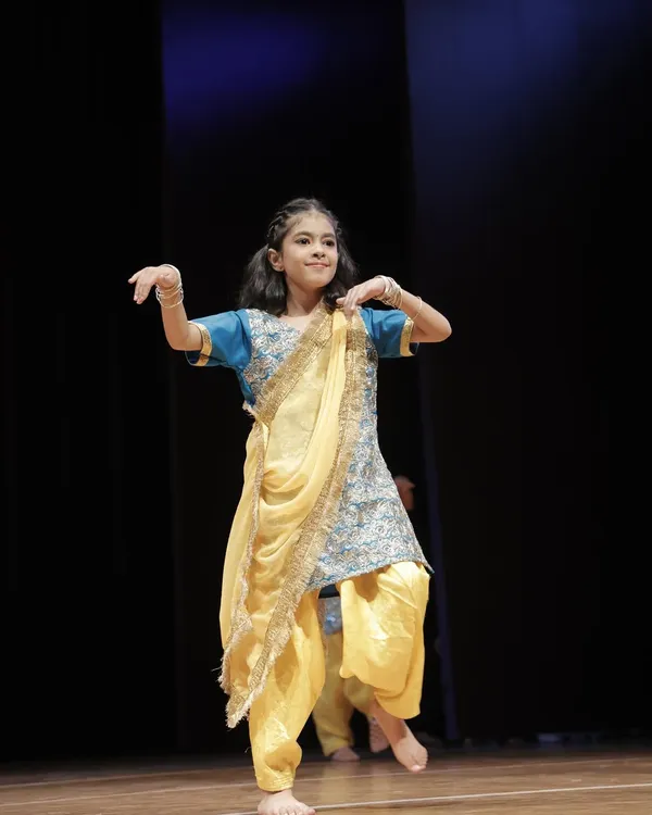 One of our young 'dancing divas' performing with such grace and confidence at our annual 'Thirkan' showcase. It’s a joy to watch them blossom as performers.
