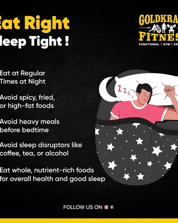 Eat right to sleep tight. This detailed guide offers essential tips for improving sleep quality, such as eating at regular times, avoiding heavy or spicy meals before bed, and limiting sleep disruptors like caffeine and alcohol.