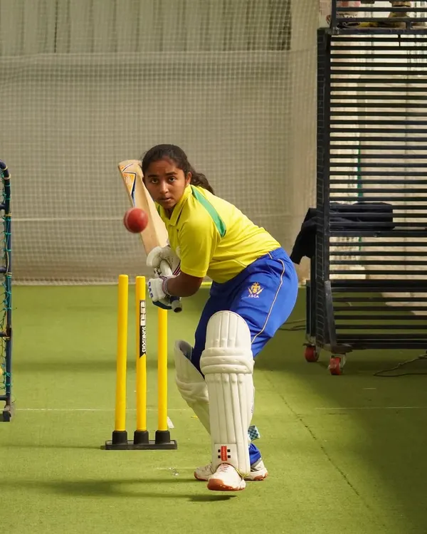 The journey begins here. Mithila Vinod, who went on to play for India U-19, is seen here during her early training days at our academy.