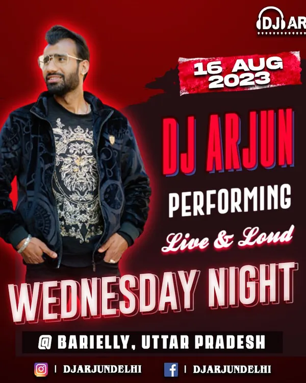 A poster from a performance in Bareilly, Uttar Pradesh. I frequently travel to cities across North India for private events.