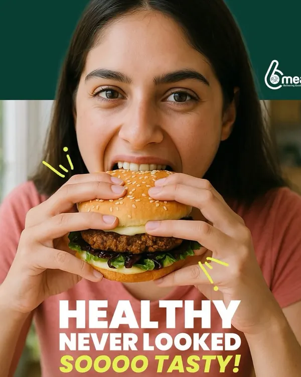 Healthy never looked so tasty! This is our delicious and satisfying bean burger, a favorite on our menu. We prove that you can enjoy your favorite foods while still reaching your health goals.