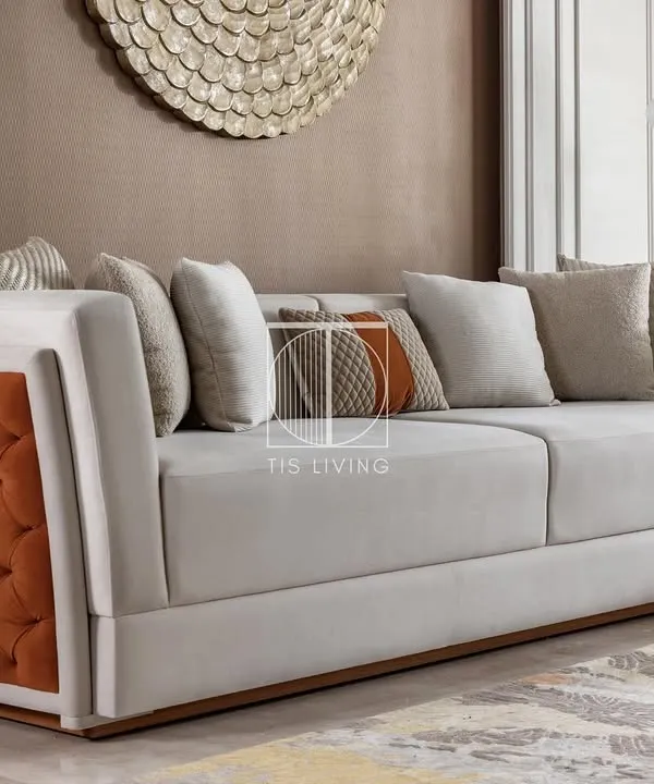 This sofa is defined by its quiet detailing. The side-layer quilting adds texture and refinement, turning a simple silhouette into something extraordinary. It's designed for comfort and crafted to anchor the room with understated luxury.