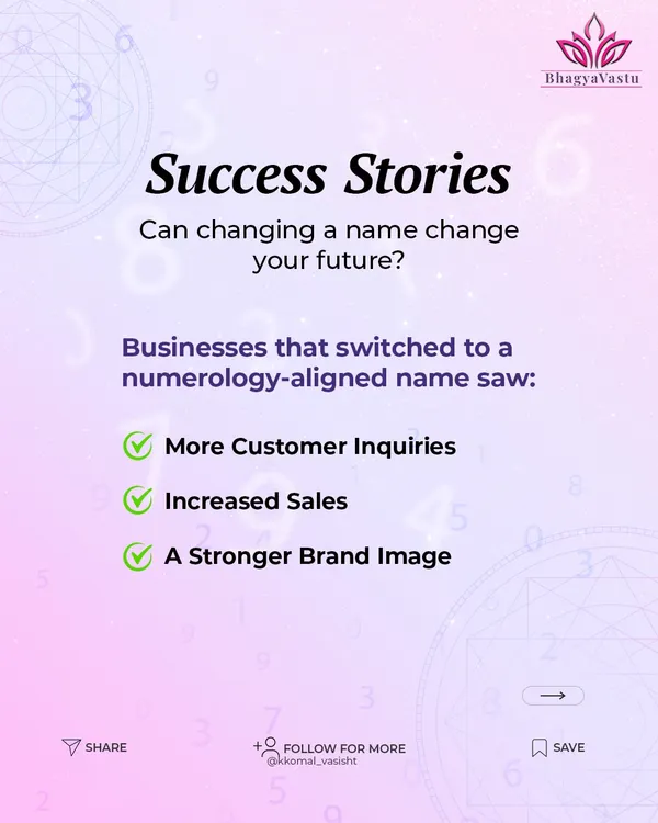 A name change can indeed change your future. Businesses that have aligned their name with numerological principles often see a tangible difference in customer inquiries, sales, and overall brand strength.