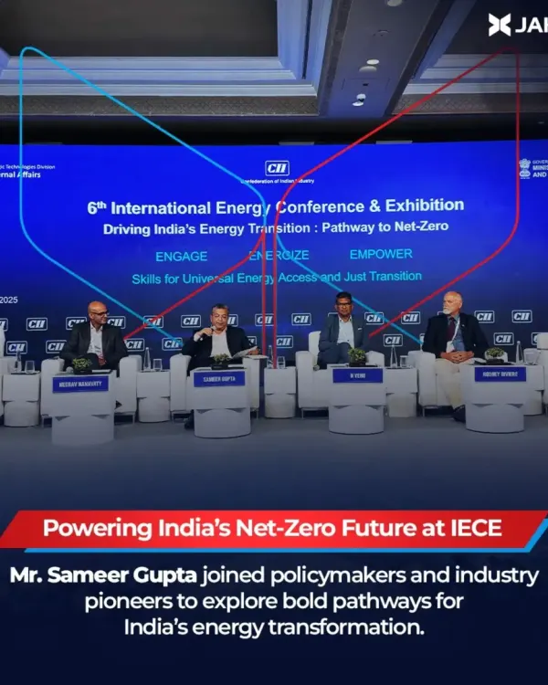 Our Chairman, Mr. Sameer Gupta, joined policymakers and industry pioneers at the 6th International Energy Conference & Exhibition (IECE). The focus was on exploring bold pathways for India's energy transformation and achieving a net-zero future.