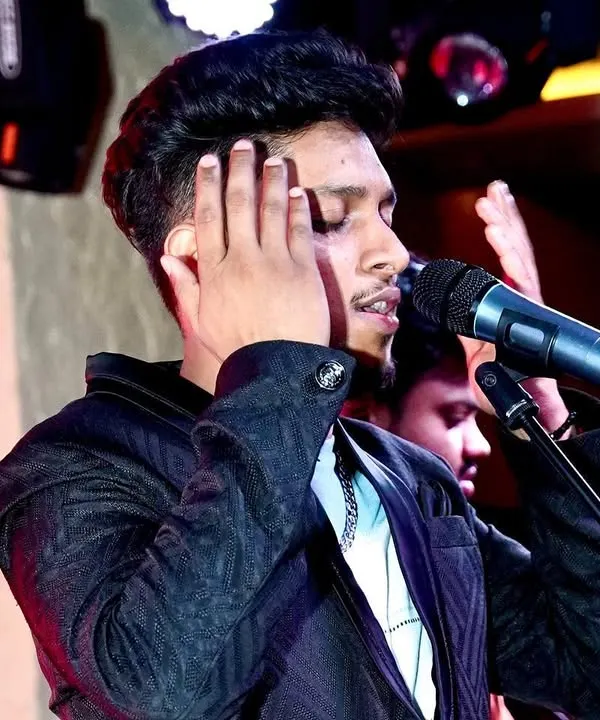A moment of pure feeling during a performance. This is what music does, it takes over your heart and soul.