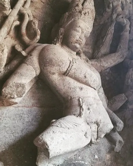 A sculpture from the Elephanta Caves, visited on World Heritage Day. Spending time at such sites with fellow researchers, unfolding the beautiful facts about our history, is a crucial part of my extended research on Bharatiya Tantra.