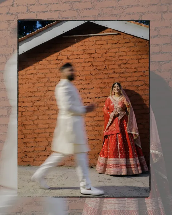 A fleeting moment captured forever. We love playing with motion and stillness to create artistic wedding portraits that feel alive and tell a story of the day as it unfolds.