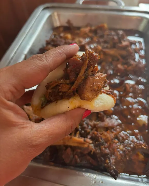 Our tender pulled pork stuffed into a soft, fluffy bao bun. It's a perfect bite-sized snack that combines our slow-cooked meat with a popular Asian-inspired preparation.