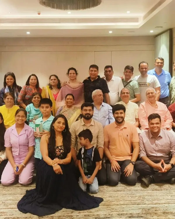 A group photo from the 60th wedding anniversary I planned and hosted in Lonavala. It was a magical event celebrating a lifetime of love, and it was wonderful to see so many family members and friends together.