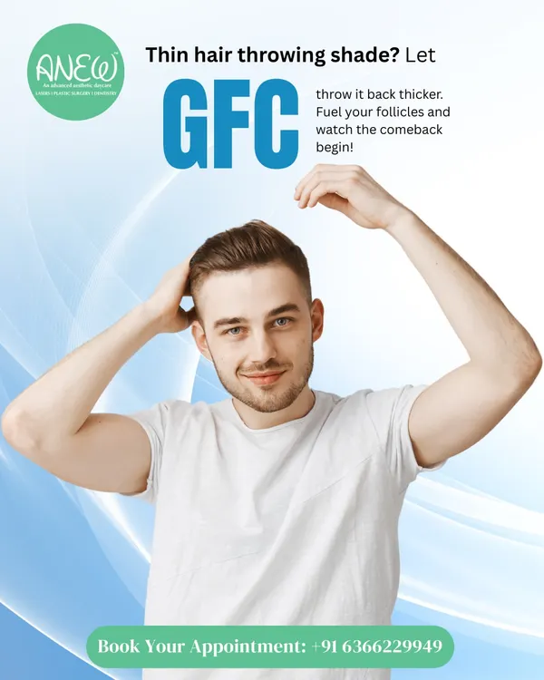 If you're dealing with thinning hair, Growth Factor Concentrate (GFC) therapy is an excellent non-surgical option. It uses your body's own growth factors to fuel follicles, reduce hair fall, and encourage a thicker, healthier comeback.