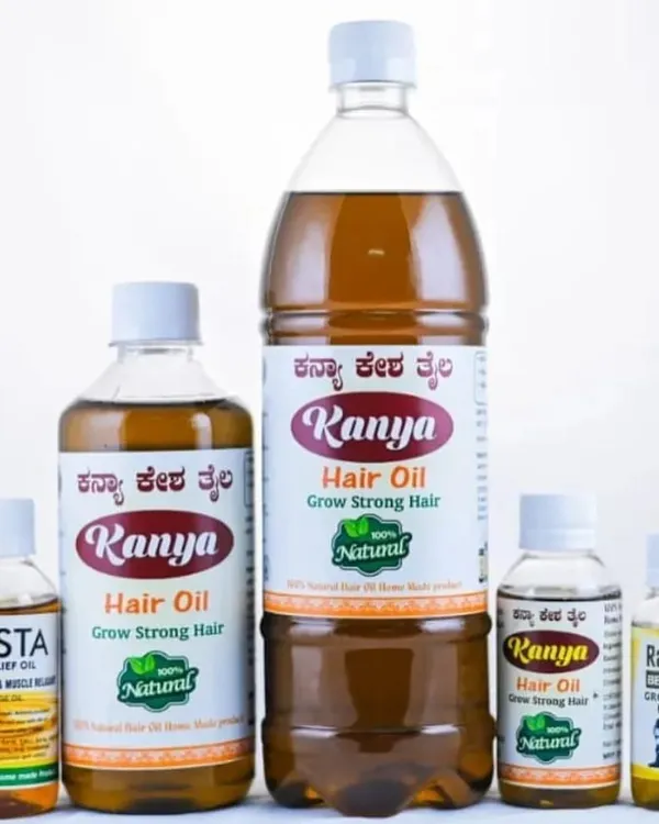 A look at my complete range of homemade Ayurvedic oils. This includes the popular Kanya Hair Oil in multiple sizes, the Hasta Pain Relief Oil, and the Rahu Beard Growth oil, all made with traditional methods.