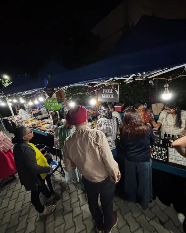A view of our busy stall at a night market. It's always a pleasure to see so many people gathered to enjoy authentic, homemade food.