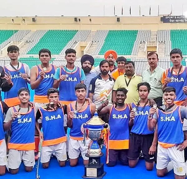 This is what the grind is for. My boys' team stands proud after being crowned champions at the NHA Cup 2022 in New Delhi, a testament to their hard work and our academy's commitment to excellence.