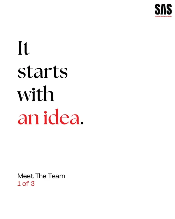 Every project I undertake begins with the spark of an idea. It is the seed from which a vision grows, a question that seeks an answer in the form of space, light, and material.
