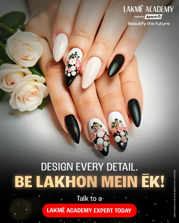 This is the level of artistry we help you achieve. We provide detailed, hands-on training in advanced techniques like 3D floral nail art, using professional tools to create stunning, client-ready designs. Your journey to becoming a nail expert starts here.