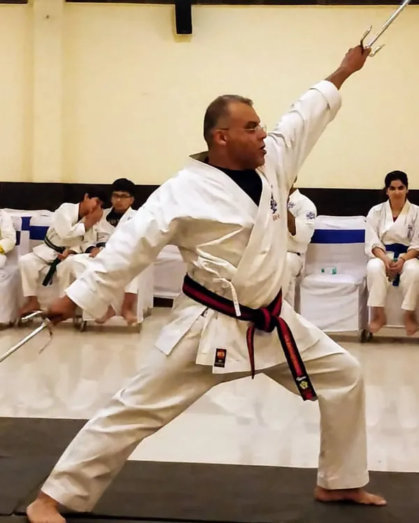As a 5th Dan Black Belt, I guide students in all aspects of Seido Karate, including the disciplined practice of traditional weapons like the Sai for our advanced karateka.