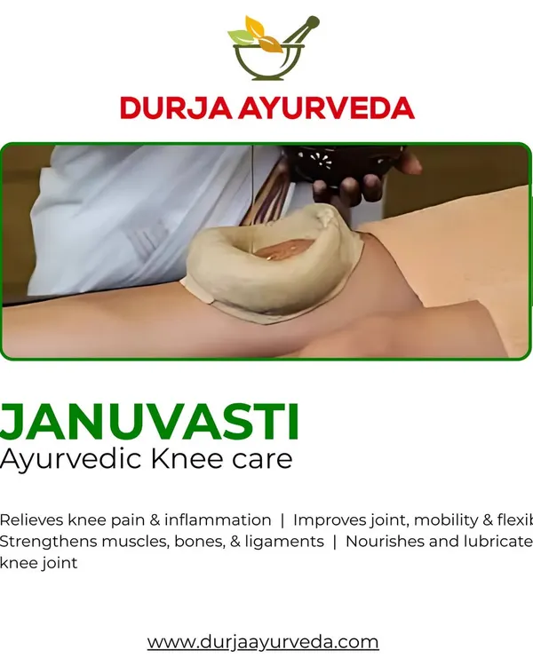 Januvasti is our specialized Ayurvedic knee care. This therapy relieves pain and inflammation while nourishing and lubricating the knee joint, strengthening muscles, bones, and ligaments for improved mobility.