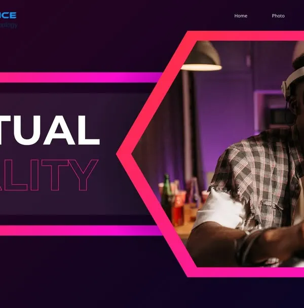 Our Virtual Reality services are designed to revolutionize learning. This graphic showcases how we use VR to create immersive and interactive educational experiences.