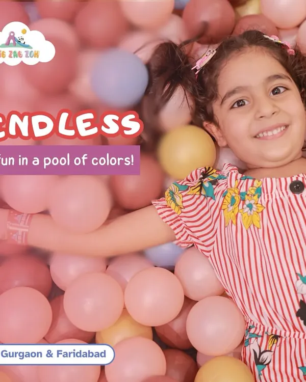 Woohoo! It's time for some bouncy, jumpy fun at Zig Zag Zoh! We invite your little ones to dive into our giant pool of colorful balls for endless giggles and joy. It's the funnest place ever for kids to laugh, play, and make happy memories!
