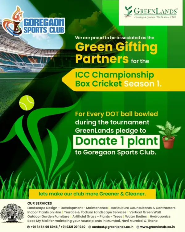 We are proud to partner with organizations like the Goregaon Sports Club for green initiatives. Our corporate gifting solutions extend to events and partnerships, helping brands make a sustainable impact.
