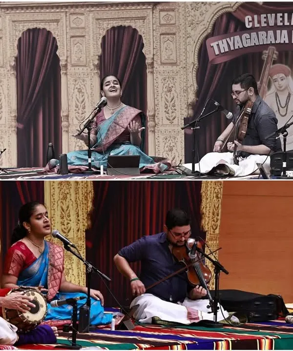 Performing on the prestigious stage of the Cleveland Thyagaraja Festival. It was an amazing experience to be part of such a grand celebration of our art and culture, surrounded by incredible musicians and a wonderful audience.