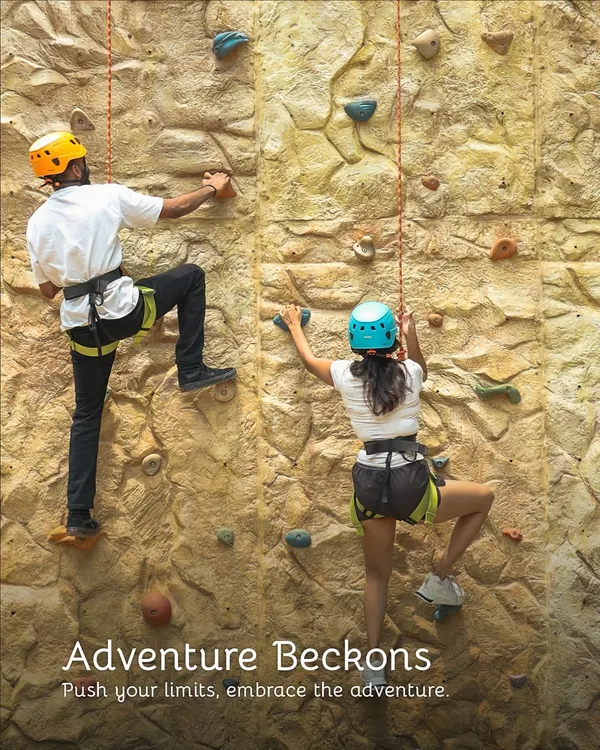 Adventure beckons. Our rock climbing walls feature multiple routes for different skill levels, allowing team members to challenge their limits and support each other in a safe, controlled environment.