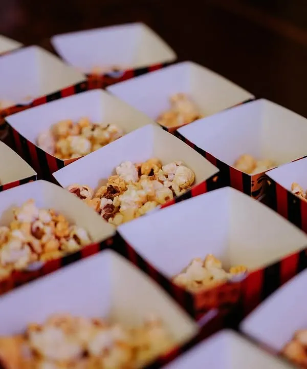 We had the honor of orchestrating a grand Indian wedding in the beautiful landscape of Antalya, Turkey. This image of popcorn boxes shows our attention to even the smallest details for a destination event.