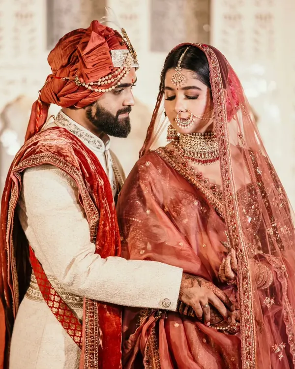 A royal portrait for a royal couple. I used the stunning architecture of the Park Palace in Jaipur to frame this moment, creating a timeless image that speaks of elegance and heritage.