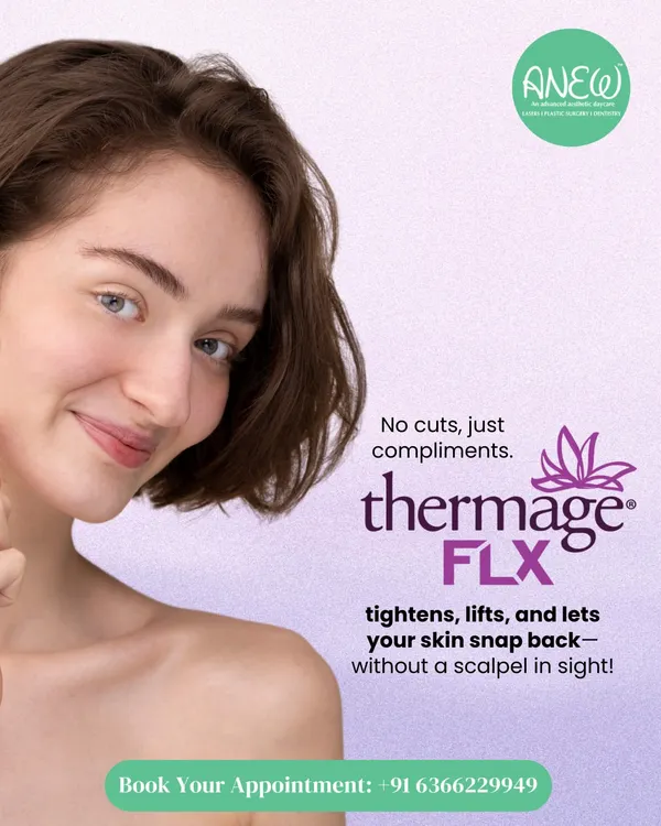 Thermage FLX is a premier non-surgical option for skin tightening. It uses radiofrequency energy to heat the deep layers of your skin, stimulating collagen to lift, smooth, and let your skin snap back without a single cut.
