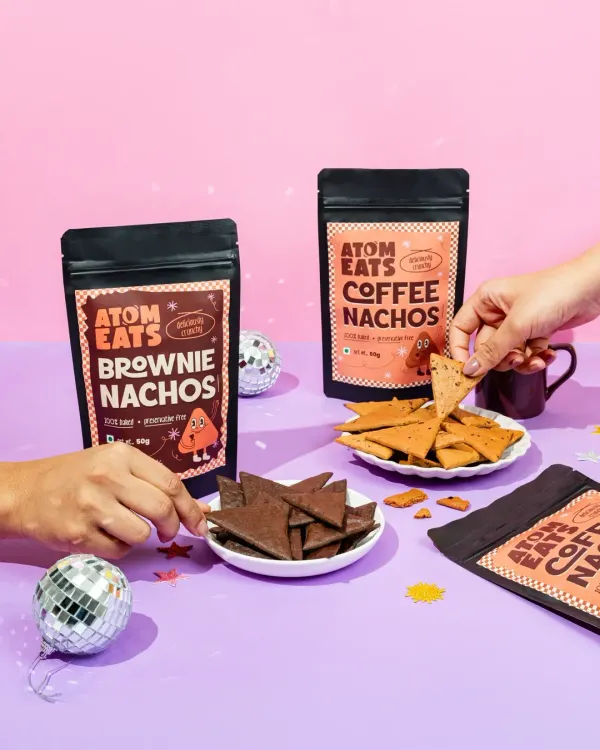 For this snack brand, we created a fun, party-themed setup with disco balls and confetti. The hands-on interaction makes the shot feel lively and relatable, perfect for social media content that showcases the snacks as the ideal party companion.