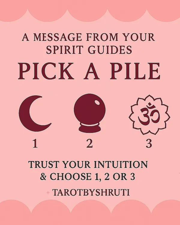 A message from your spirit guides. By choosing a symbol, you can receive guidance on trusting your intuition, preparing for a powerful shift, or aligning with peace and spiritual growth.