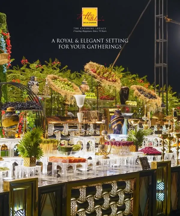 A truly royal and elegant setting for your gatherings. This expansive dessert and fruit buffet showcases our ability to create lavish, visually stunning food displays that become the centerpiece of any celebration.