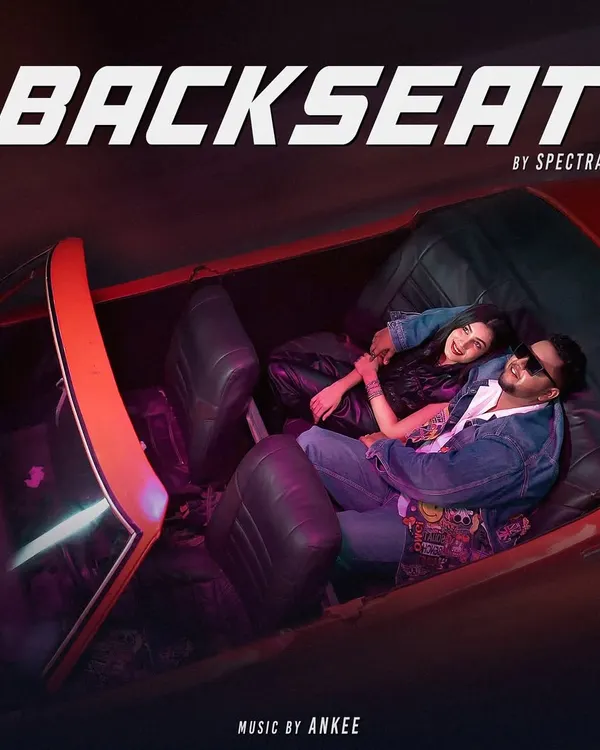 The official artwork for my track "Backseat." This sets the whole vibe for the song before you even press play.