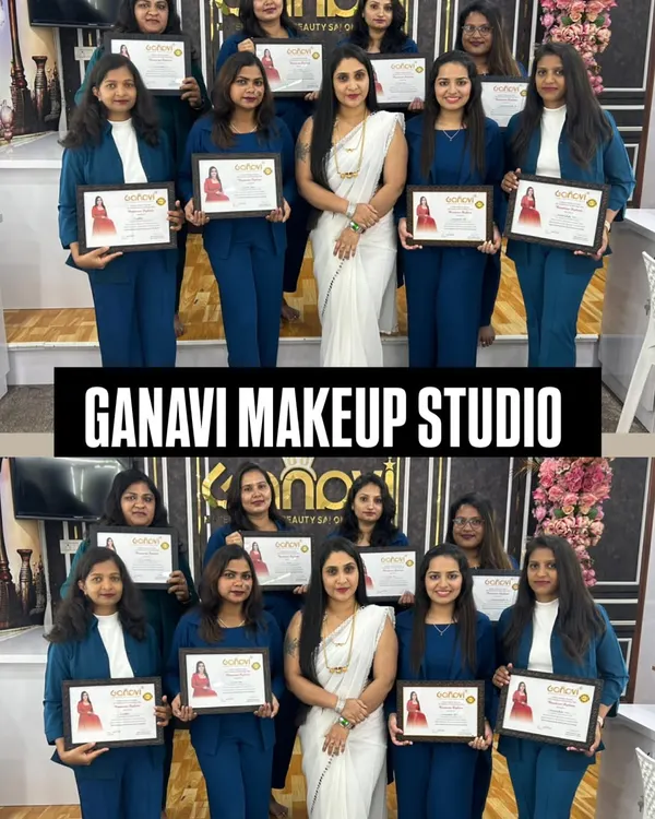 A group of happy graduates from our Diploma in Beautician with Hairdressing course, proudly displaying their hard-earned certificates.