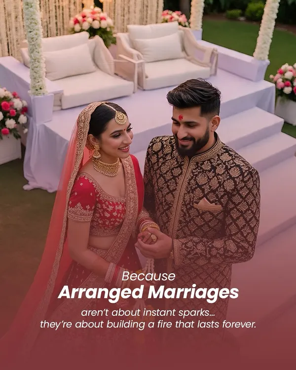 This is the modern arranged marriage. It's not about instant sparks but about building a fire that lasts forever, based on understanding, shared responsibilities, and standing together through everyday life.