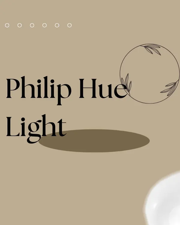 I use Philips Hue smart lights to transform your space with millions of colors and shades of white.