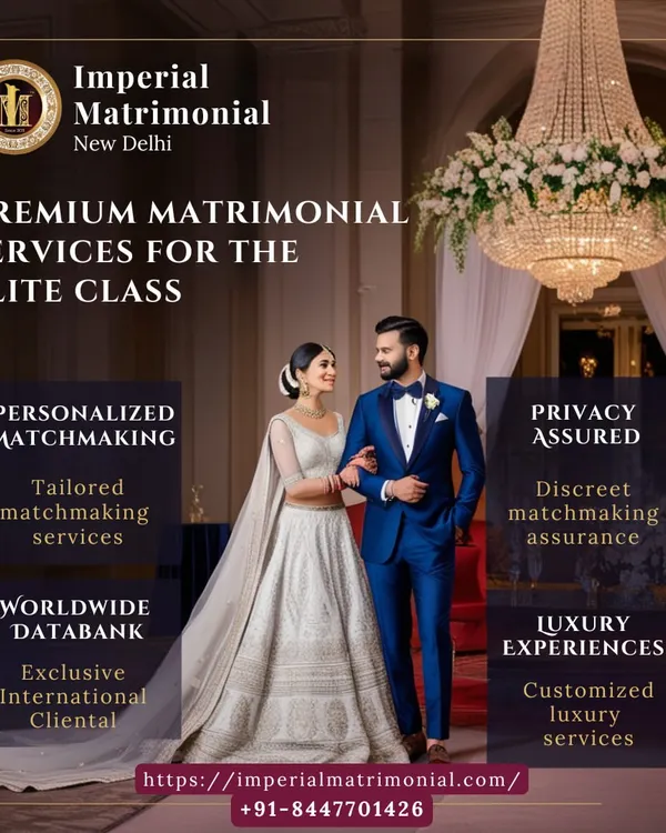 We provide premium matrimonial services for the elite class, combining personalized matchmaking with absolute privacy. This image captures the elegance and sophistication that our clients expect, reflecting a partnership built on shared status and aspirations.