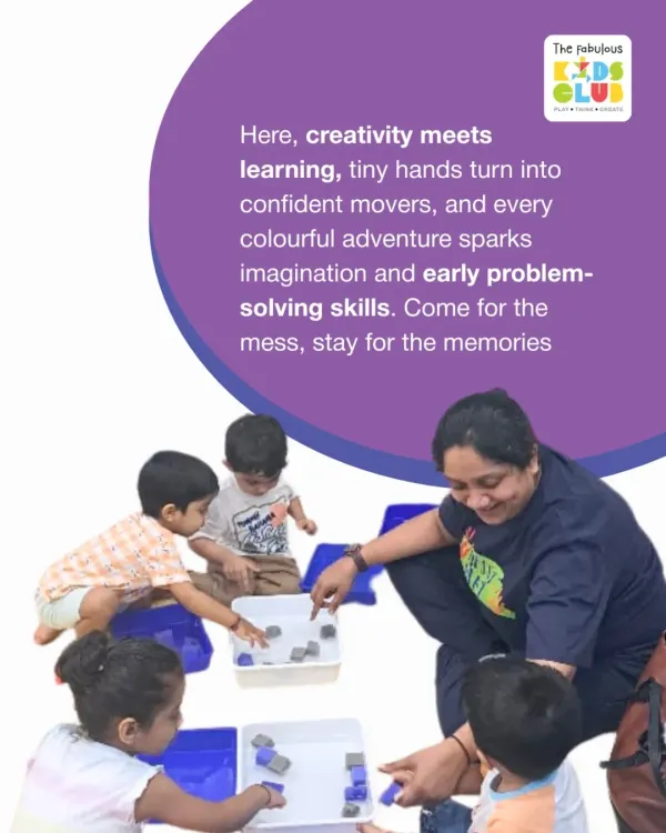 Here, creativity meets learning as tiny hands turn into confident movers. This messy play session is sparking imagination and building early problem-solving skills, one colorful adventure at a time.