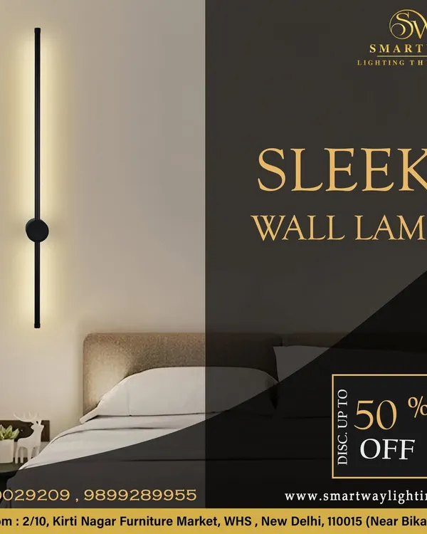 This sleek, minimalist wall lamp is perfect for a modern bedroom. It provides a soft, indirect glow that is perfect for creating a relaxing atmosphere.