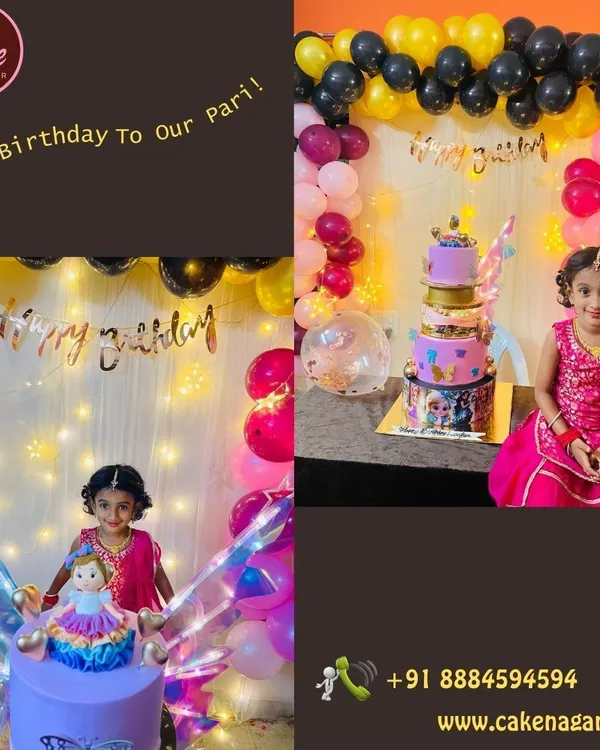 This collage captures the pure joy of a birthday girl with her custom butterfly cake. These are the priceless moments I strive to create for every customer.